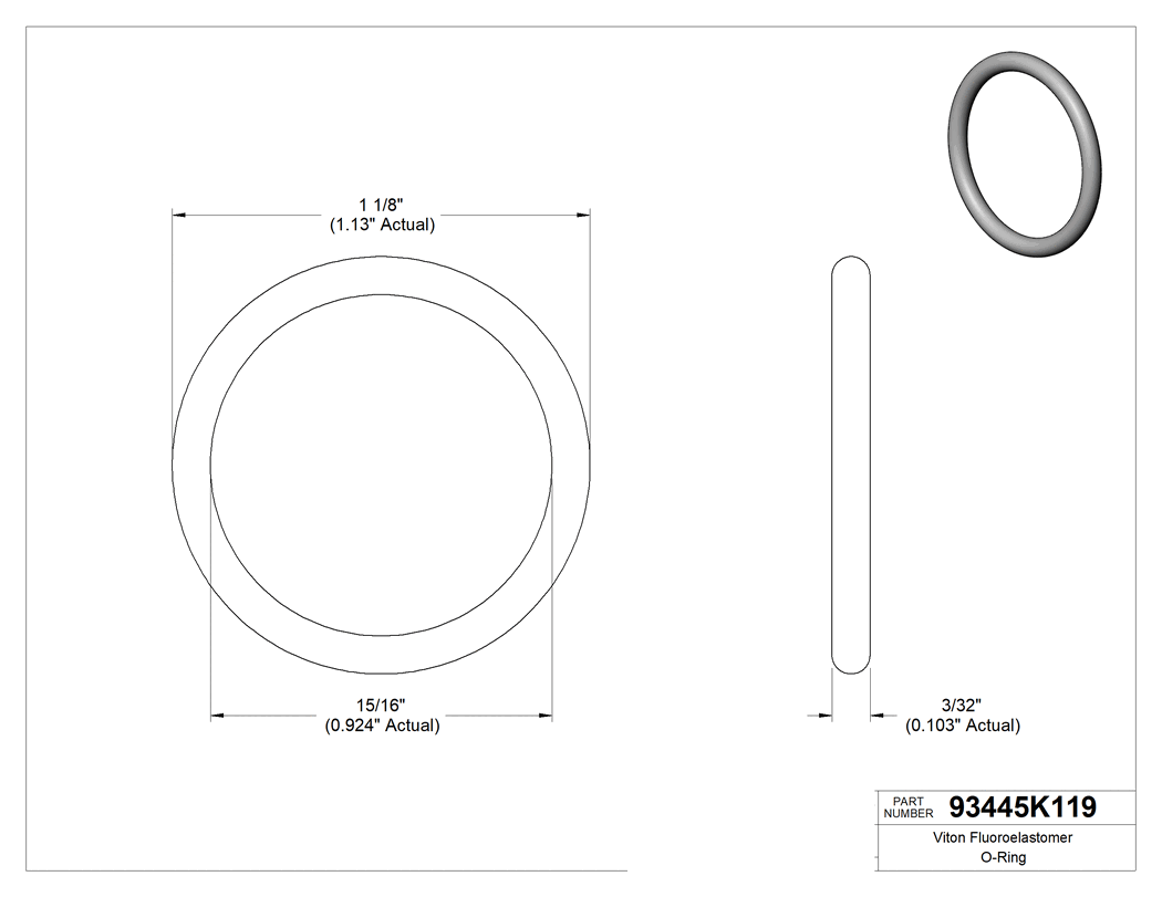 Technical drawing - 93445K119